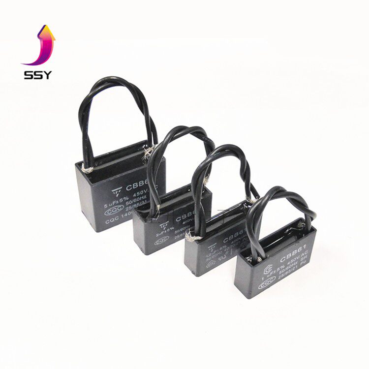 CBB61 fan start capacitor 1UF 1 2UF 2UF 2UF 5UF 450V ceiling fan range hood