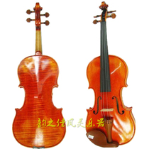 Fengling violin handmade high-grade pattern jujube wood bright matte violin adult childrens grade examination practice