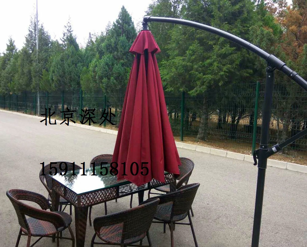 Outdoor Leisure Balcony Table And Chairs Umbrella Combined Patio Rattan Chairs Tea Table Five Pieces Outdoor Rattan RECTANGULAR TABLE
