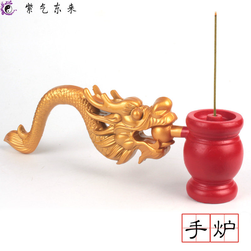 Buddha Tool Instrument Insert a column of incense stove resin handle faucet handheld incense oven