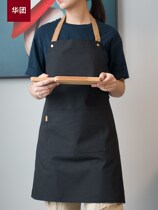 Nordic canvas apron fashion simple waterproof printing custom logo Kitchen restaurant studio waiter men and women