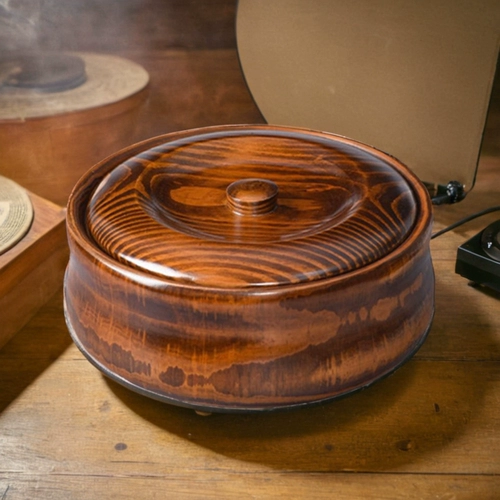 Посуда, большой ретро термос из натурального дерева для гостиной, защита от ожогов