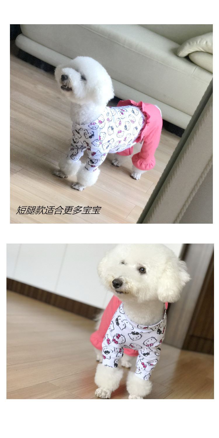 Pet mùa xuân và mùa thu Trang phục gấu Teddy Xiulun Ruili Cotton Lycra Quần áo chó chân ngắn Bomei - Quần áo & phụ kiện thú cưng áo cho thú cưng