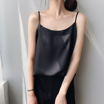 (Sold out without supplement) simple imitation silk suspenders womens three-acetate camisode vest spring and summer wear inside and outside