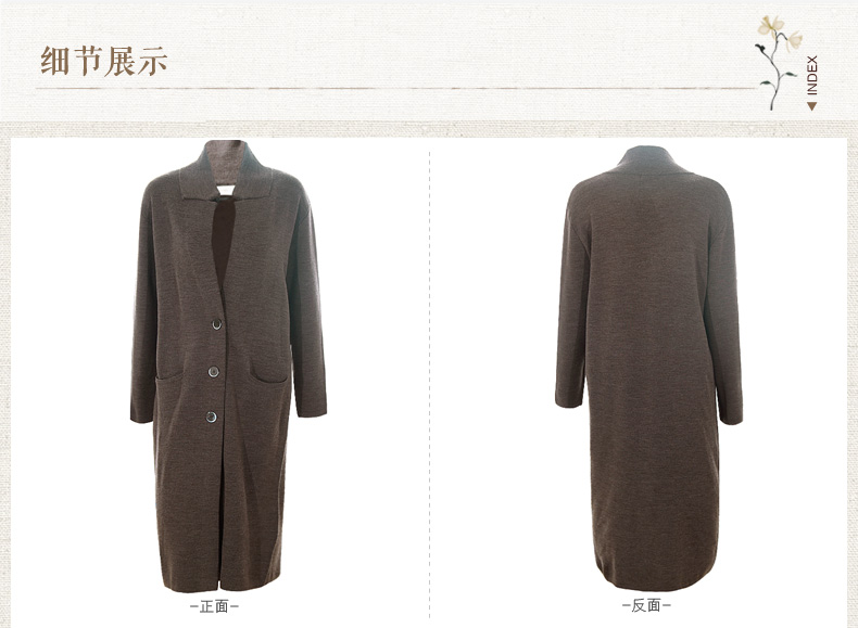 Yi Fei mùa thu mới thả lỏng dài tay phù hợp với cổ áo dài đan áo len cardigan áo khoác nữ - Đan Cardigan áo khoác len nữ