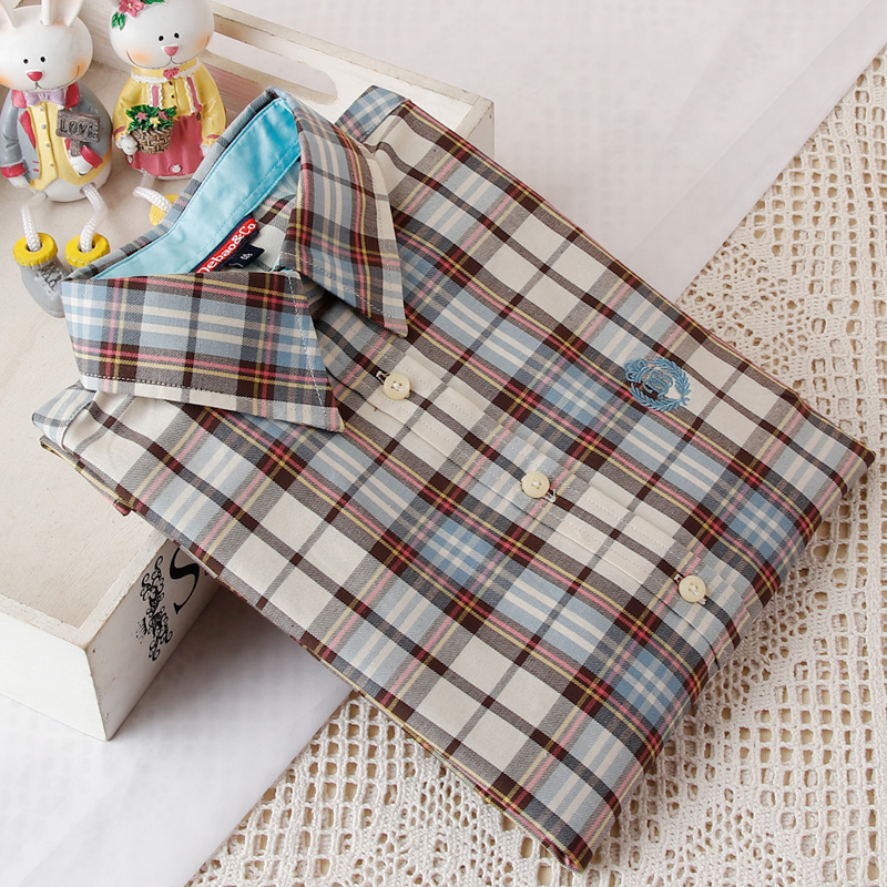 Áo sơ mi kẻ sọc cotton dài tay nữ 2018 xuân hè mới thời trang Hàn Quốc buông xõa họa tiết sinh viên hoang dã sơ mi trắng nữ đẹp