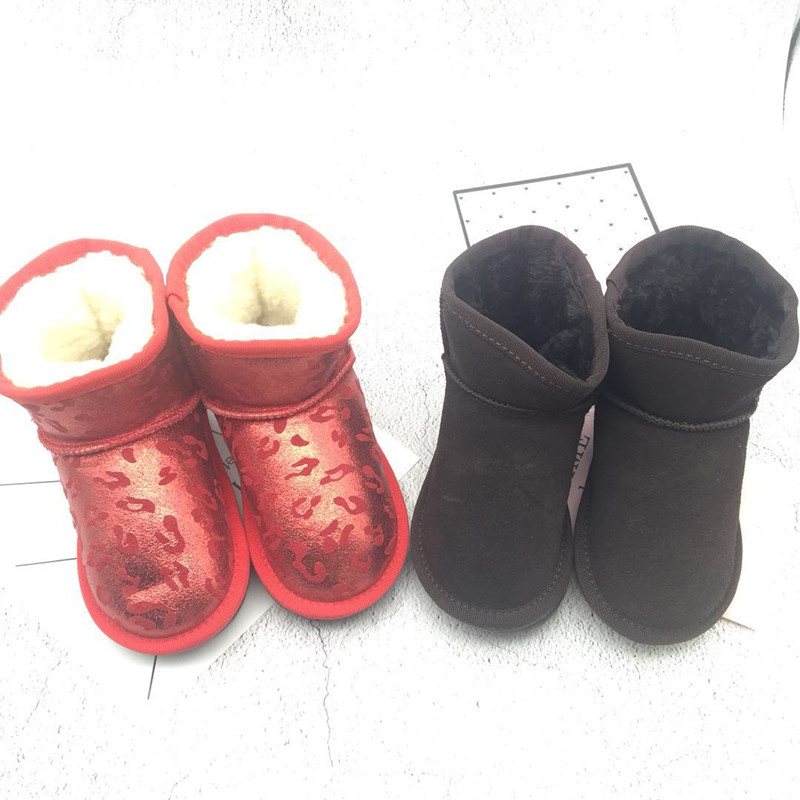 Baby real skin boots large cotton soles super comfortable and warm, heating and thickening cotton shoes