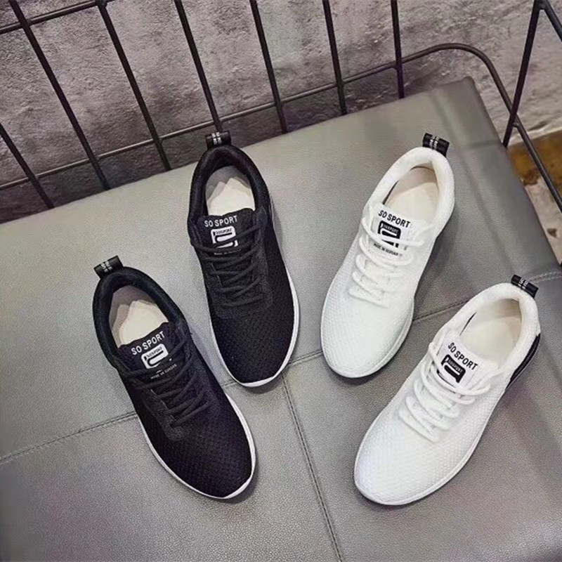 (Daijia) ins Super fire women sports shoes Joker breathable father shoes White Fitness Travel shoes tide 1808