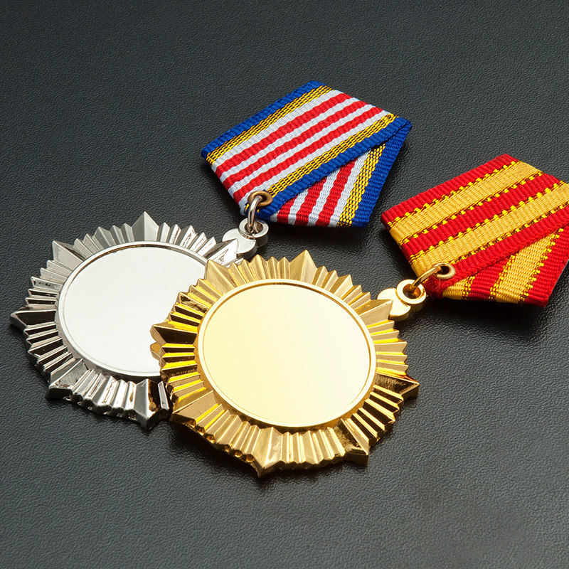 Summer Camp Metal Brave Medal Badge Brave Memorial Courage Memorial Badge Gold and Silver Copper Medal Customized Honors for Children