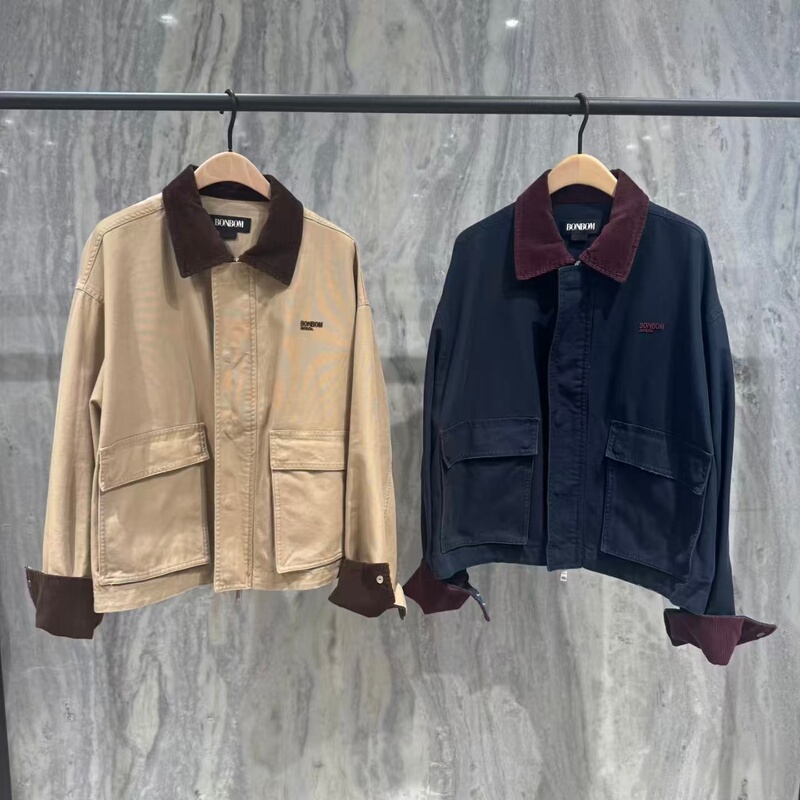 Authentic 2026 Autumn New Designer Collaboration Jacket, All-Cotton Workwear Short Loose Style Mbf3Jkt006