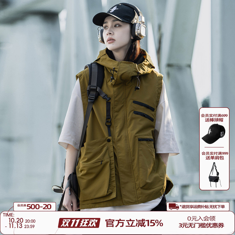 Aogz Detachable Pocket Utility Vest for Men and Women, Spring and Autumn Outdoor Versatile Sleeveless Vest Gilet Aogz Detachable Pocket Utility Vest for Men and Women, Spring and Autumn Outdoor Versatile Sleeveless Vest Gilet