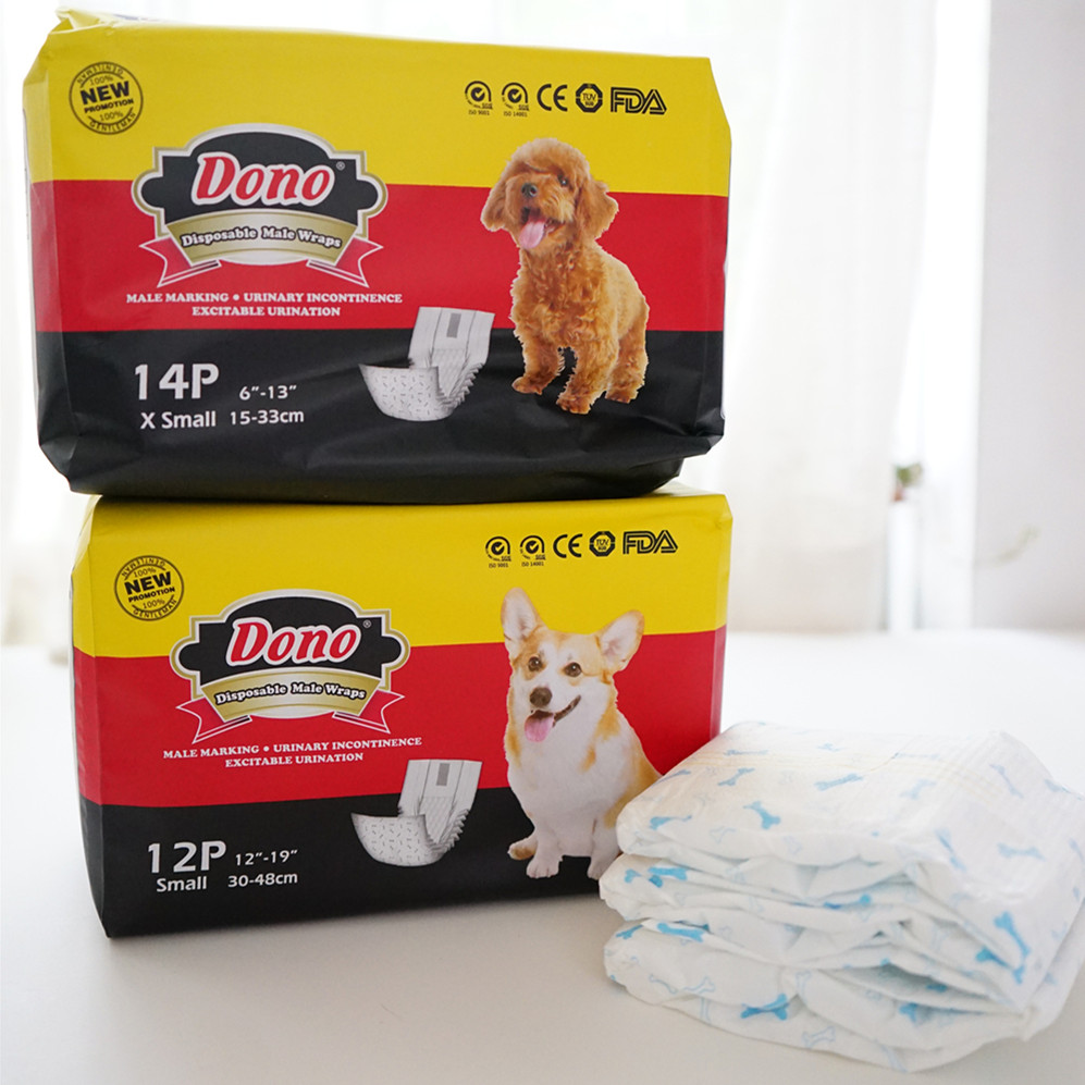 New pet male dog diapers polite with diapers, sanitary napkins, sanitary pants, bones, fragrance-free