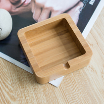 Solid wood ashtray creative personality trend fashion home simple female men living room small ashtray