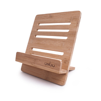 Customized gift solid wood Reading Rack to see bookshelf tablet computer bracket IPAD bracket engraved text