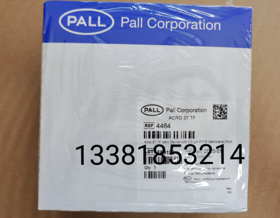 PALL颇尔4464 4465 Acro 37 PTFE在线空气除菌过滤器0.2um