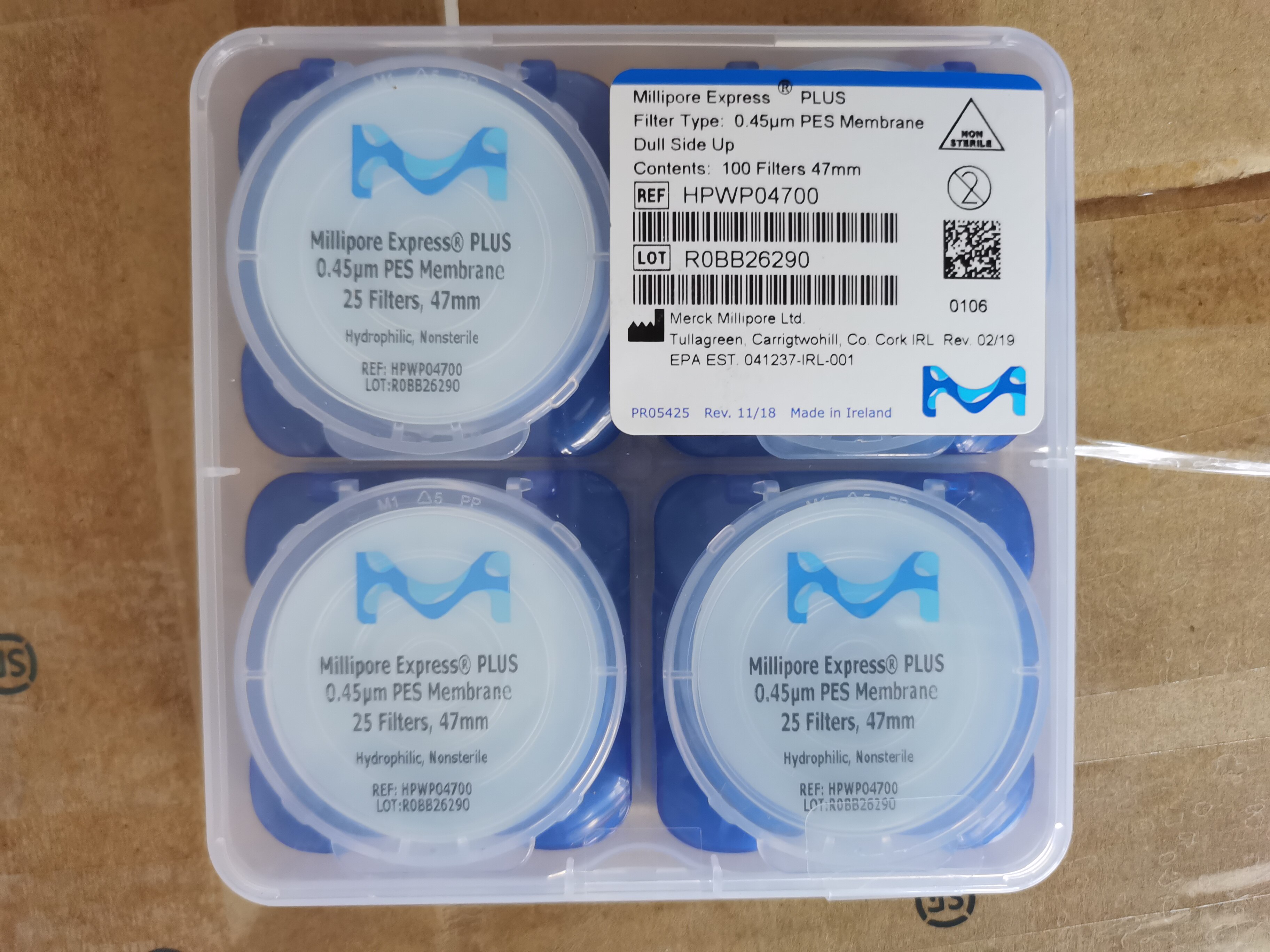 Merck Millipore默克HPWP04700密理博聚醚砜过滤膜47mm 0.45um