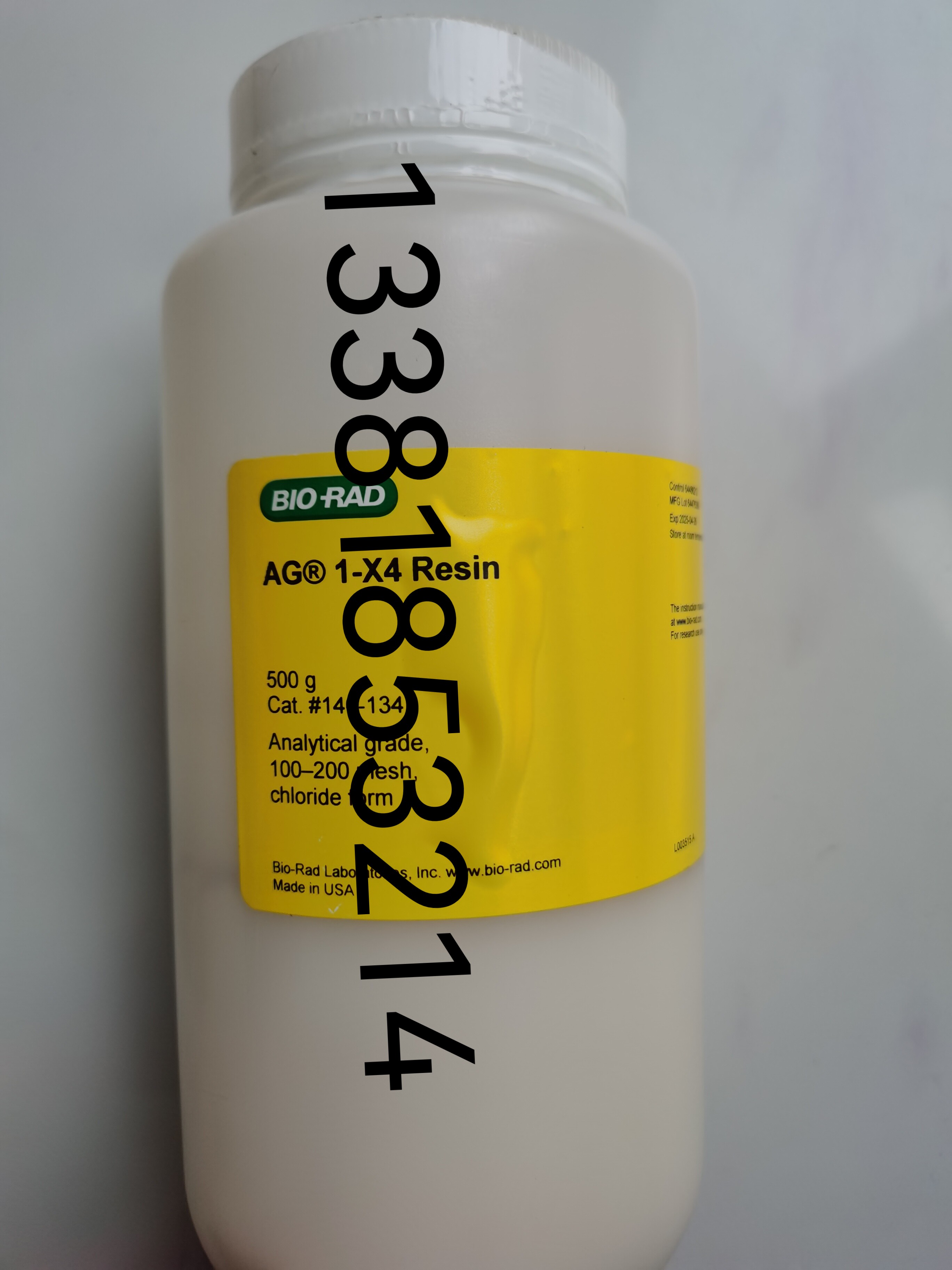 Bio-Rad伯乐1401341 AG1-X4离子交换树脂100-200目140-1341 500克