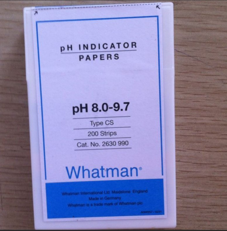 2630-990 WHATMAN CS型精密pH试纸PH INDICATOR PAPERS8.0-9.7