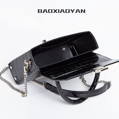 Небольшая сумка, сумка на одно плечо, барсетка, делается под заказ, изысканный стиль, крокодиловый принт