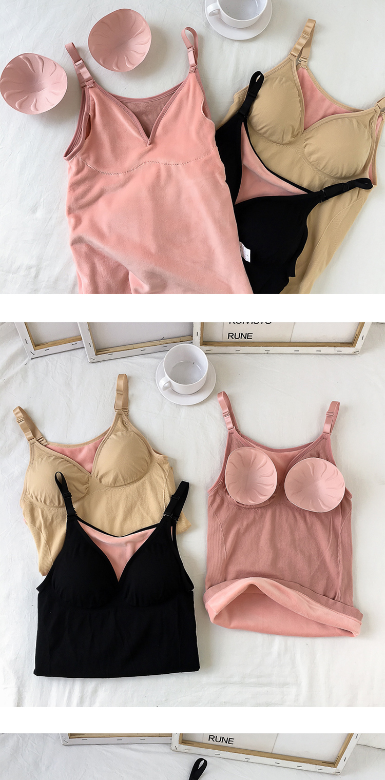 Vest nữ cộng với dây nhung bên trong Đan dày ấm áp ấm áp bó sát đai lạnh ngực áo không tay 2018 mùa đông thời trang công sở nữ cao cấp