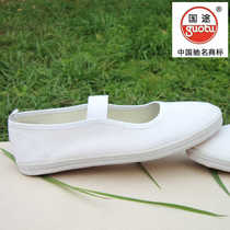 Qingdao Global National Tour Womens Dance Shoes Low-top Canvas Shoes Group Gym Shoes Breathable Non-Slip Flat Nurse Shoes