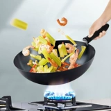 Supor Big Iron Pot Frying Pot, оборудованный старой модной газовой плитой Специальная жареная газовая плита с липкой.