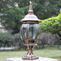 European-style creative outdoor waterproof and anti-rust pumpkin column lamp Wall lamp column lamp Door post lamp End view table column head lighting