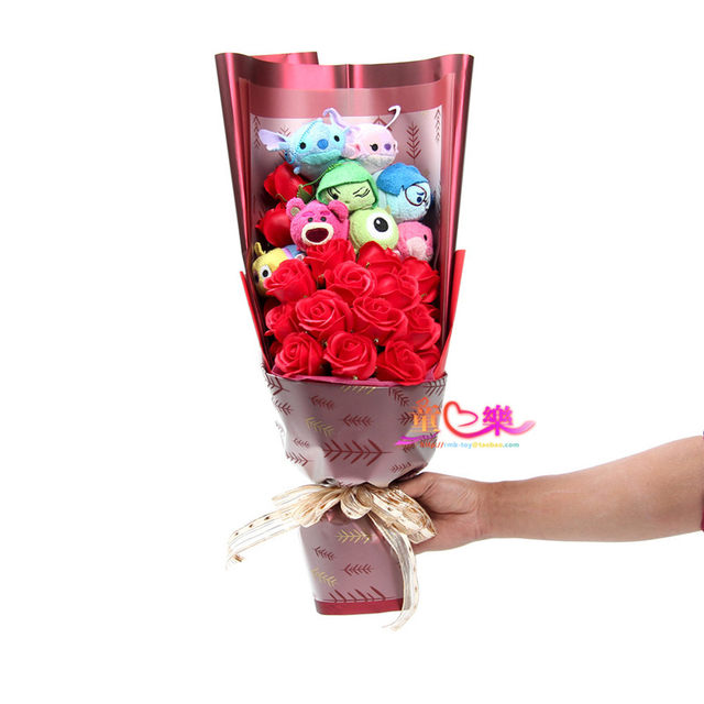 tsum tsum Korean version of Mickey Mouse Donald Duck Paradise Princess cartoon plush doll bouquet loose bouquet