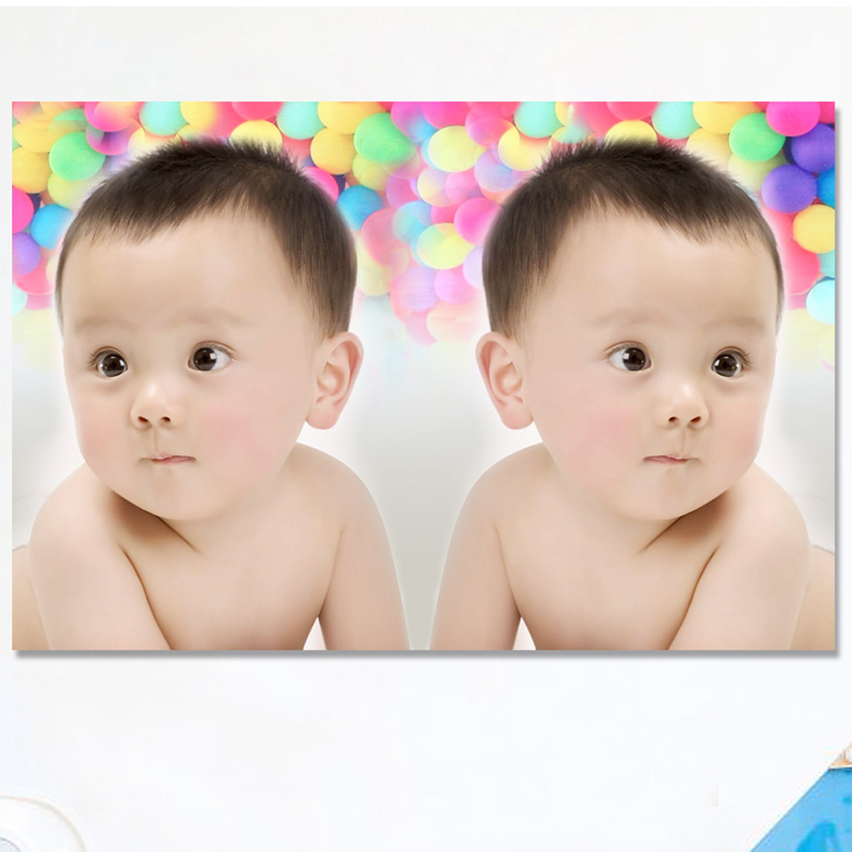 Baby Boy Picture Marriage wall Graphic Dragon Fengfeng Twin Teaching Poster Baby Illustrated Baby Premature Teaching Photo