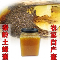 Qinling farm soil honey Fresh cask honey Hundred flower honey nest bee royal pulp mature honey 650g