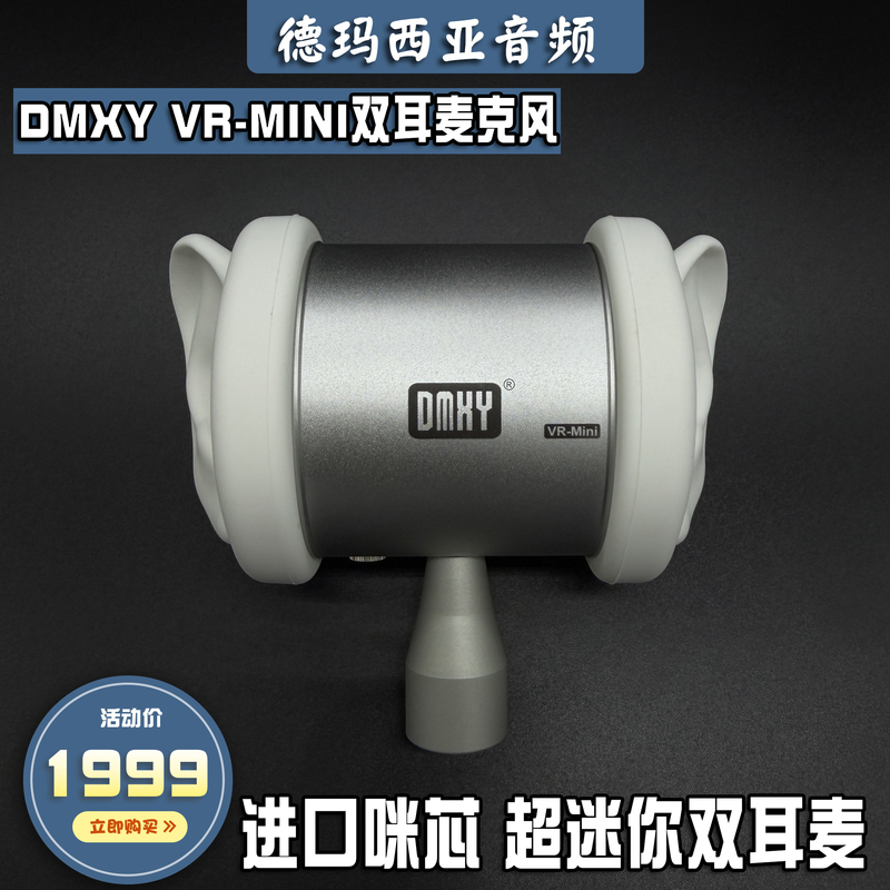 Dmxy Vr-Mini Binaural Head-Mounted Microphone Asmr Voice-Activated Sleep Aid Stereo Dual-Channel Headphones