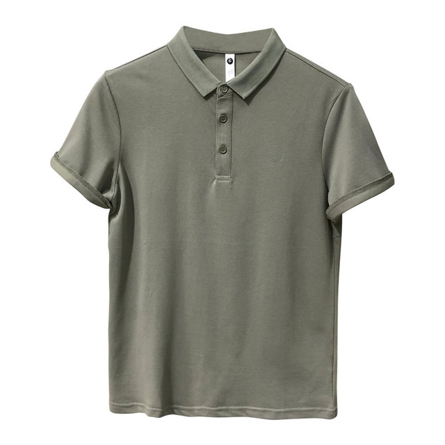 Chen Bangjia 2023 summer Korean version simple printing slim lapel POLO shirt men's short-sleeved T-shirt half-sleeved T-shirt