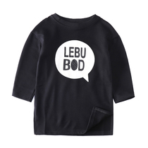 New childrens clothing spring autumn season new Korean version of childrens clothing English glue sticker children casual vegge 100 lap dresses