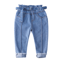 Childrens Clothing Girl Jeans CUHK Boy Pants Spring New Child Clothing Spring New Child Denim Pants Woman