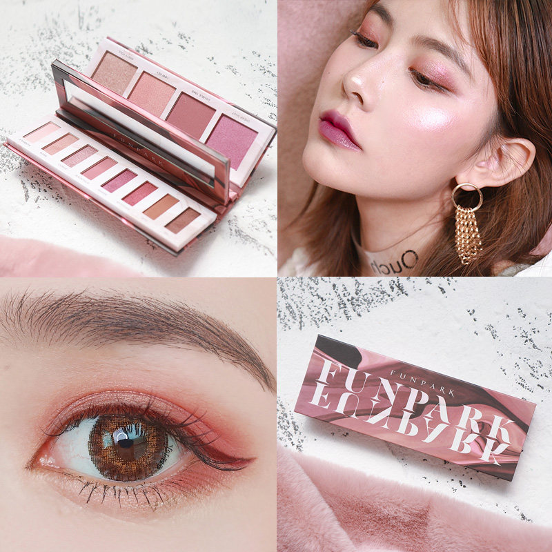 Eye shadow, blush, highlighter, set, combination, three-in-one, dual-purpose, net red, pearlescent fairy eye shadow