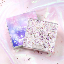 ins superfire affordable state goods Germany small crowns unicorn pearlescent bright crystal sparkling pink sequins net red eye shadow pan