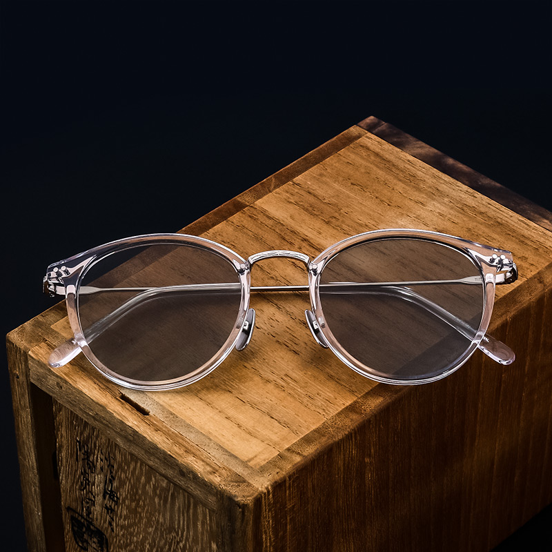 Japan Eye frames Yu Wenle Nearsightedness Titanium Frame YELLOWS PLUS On The Joint Burton Color Changing Mirror