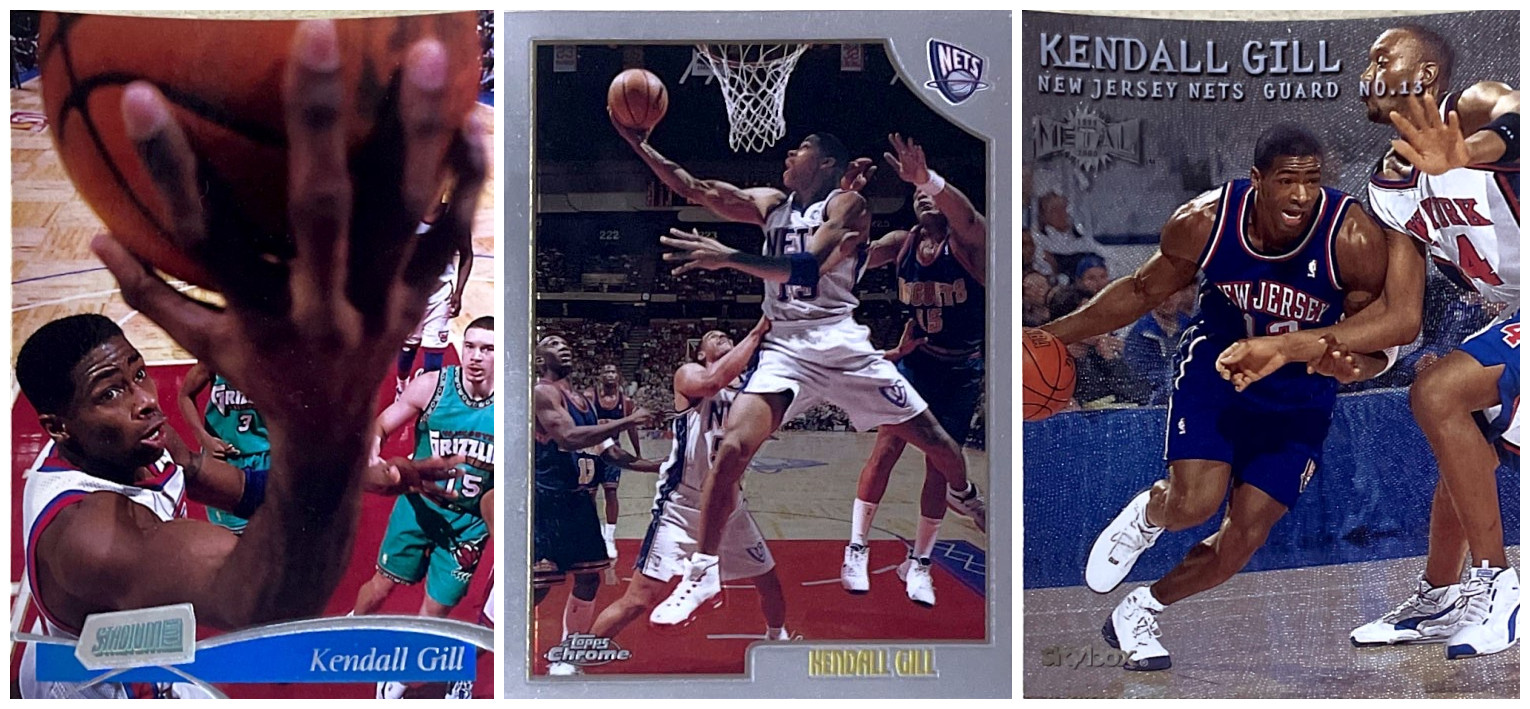 (iR) NBA star card Topps UD Kendall Gill Pukatka