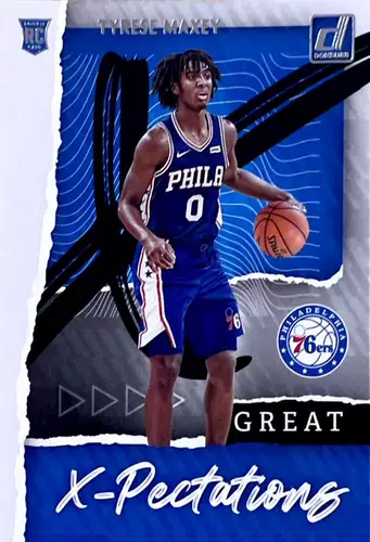 [IR] Звездная карта NBA Panini Tyrez Maxey Tyrese Maxey отражает новичку