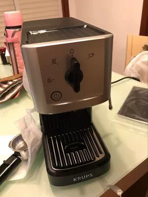 Máy pha cà phê Krups XP344080 tại nhà và máy pha cà phê mini hai đầu - Máy pha cà phê máy xay cà phê espresso