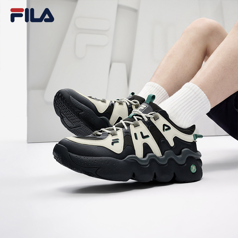 Fila Panini丨Fila Retro Basketball Shoes Men's Sneakers Casual Shoes Thick-Soled Loafers Dad Shoes
