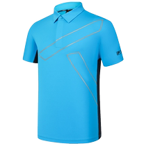 FILA Mens knitted lapel short-sleeved POLO shirt 2024 autumn new golf sports T-shirt top