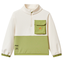 FILA KIDS FILA childrens clothing girls sweatshirt 2024 autumn new childrens sports pullover outdoor top