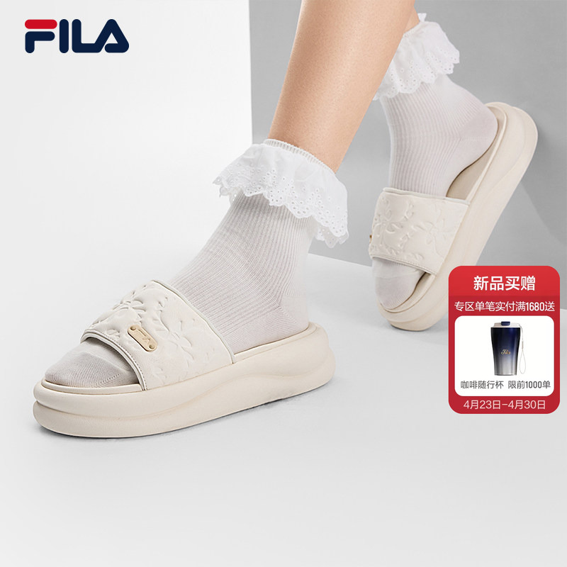 Dolphin Slippers | Fila Sports Slippers Women's Shoes 2026 Summer New Casual Women's Thick-Soled Beach Shoes
