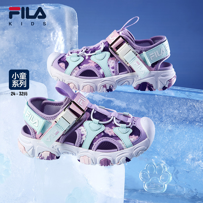 FILA KIDSFila children's shoes children sandals 2022 Summer new male and female baby girl cat paws beach shoes