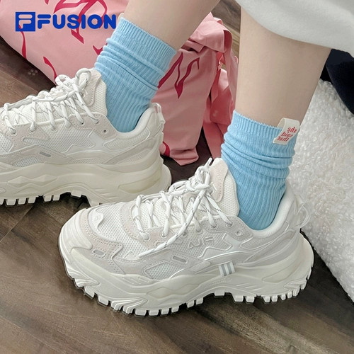 Женская женская обувь Fila Fusion Fila Fusion, легкая туфли для папочек, повышенная толстая подошва повседневная 𫔮 дышащая спортивная обувь