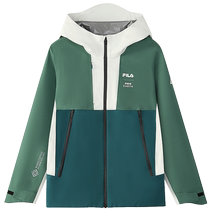 FILA KIDS FILA childrens clothing mens jacket 2024 autumn new childrens sports woven hooded top