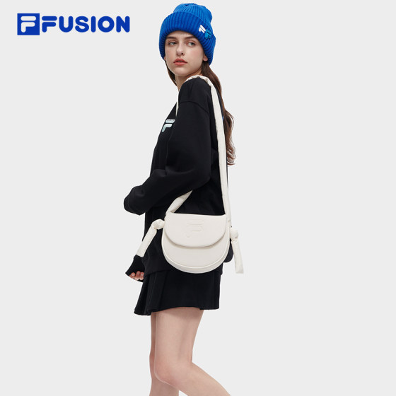 FILAFUSION 공식 트렌디 브랜드 여성용 가방 숄더백 세련된 캐주얼 가방 안장 가방 여성용 크로스 바디 백