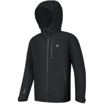 (Colorful Mountain Front Cocoon) FILA Official Mens Top 24 Autumn New Outdoor Sports Hooded Jacket