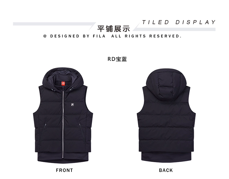 FILA Fila Official Women Down Vest 2019 Winter New Sports Down Vest Down Jacket - Áo thể thao